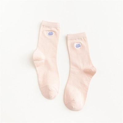 New Style Combed Out Of Pure Cotton Socks Autumn Cute Japanese Harajuku Planet Magic Array Embroidery Long Socks Korean Style Kawaii Girls Socks For Men And Women