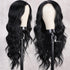 New Style Long Body Wave Black Wig Synthetic Wigs for Black Women Middle Part Brown Red Pink Purple Cosplay Hair Wigs For Black Women Cosplay Wigs For Women