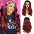 New Style Long Body Wave Black Wig Synthetic Wigs for Black Women Middle Part Brown Red Pink Purple Cosplay Hair Wigs For Black Women Cosplay Wigs For Women