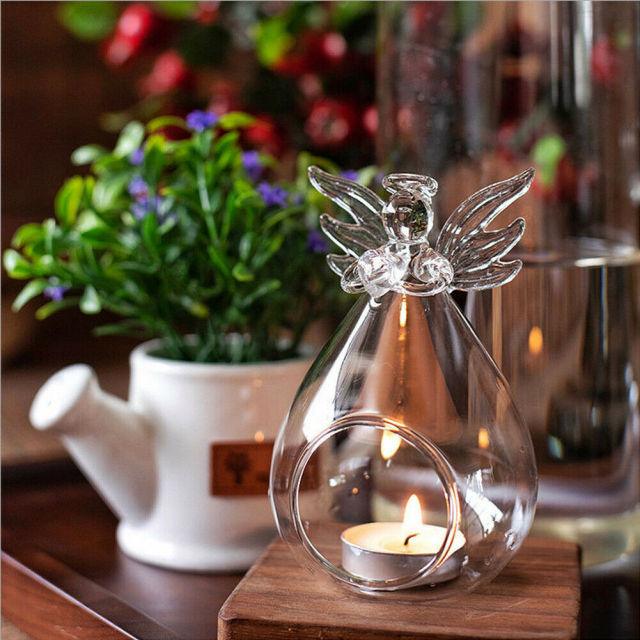 New Style Round Hollow Glass Candle  Tea light Holder Candlestick Home Decorations for Dinner Table Wedding Candle Holder Wedding Candlestick Fine Transparent Crystal Glass Candlestick Dining Home Decor