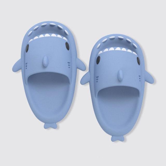 New Summer Slippers Lovely Shark Shape Slides Outdoor Women Shoes Kids Children Flip Flops Lightweight Open Toe Beach Pool Slides Sandals Shark Shower Slipper Toddler Non-Slip Summer Slippers Water Shoes