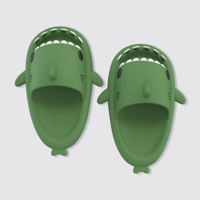 New Summer Slippers Lovely Shark Shape Slides Outdoor Women Shoes Kids Children Flip Flops Lightweight Open Toe Beach Pool Slides Sandals Shark Shower Slipper Toddler Non-Slip Summer Slippers Water Shoes