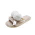 New Summer Women's Pearly Sandals Slippers Shoes Women Flats Sandals Flip Flop Casual Flat Slingback Pearl Sandals Fashion Beach Flip Flops Sandals Outdoor Slippers Round Toe Shoes