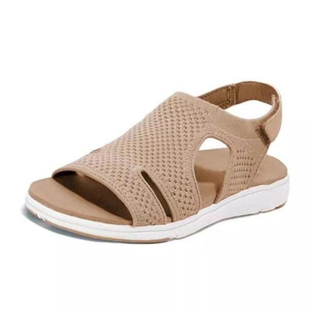 New Summer Women Sandals Shoes Blue Casual Woman Flats Buckle Strap Fashion Beach Shoe Modern Slide Square Open Toe One Band Cute Slip On Flat Dressy Casual Summer Sandals