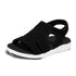 New Summer Women Sandals Shoes Blue Casual Woman Flats Buckle Strap Fashion Beach Shoe Modern Slide Square Open Toe One Band Cute Slip On Flat Dressy Casual Summer Sandals