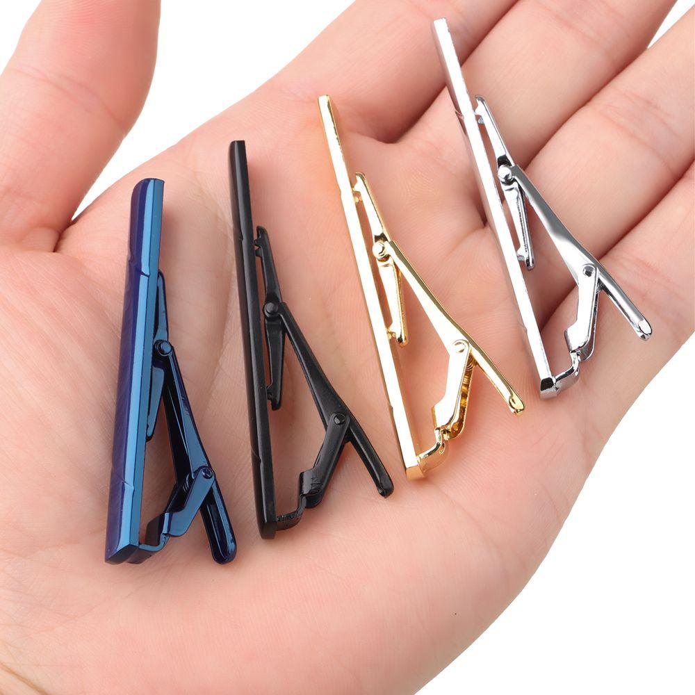 New Tie Clips Men's Metal Necktie Bar Simple Metal Tie Clips Bar Clips for Men Skinny Tie Bar Clasp Best Gift Business Wedding Daily Dress Suit Accessories Shirts Tie Clip CeremonyTie Clip Man Accessories