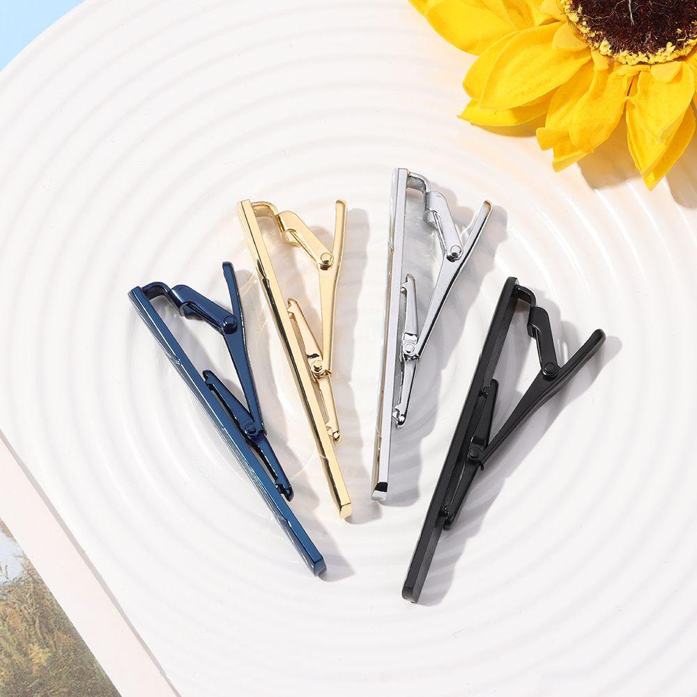 New Tie Clips Men's Metal Necktie Bar Simple Metal Tie Clips Bar Clips for Men Skinny Tie Bar Clasp Best Gift Business Wedding Daily Dress Suit Accessories Shirts Tie Clip CeremonyTie Clip Man Accessories