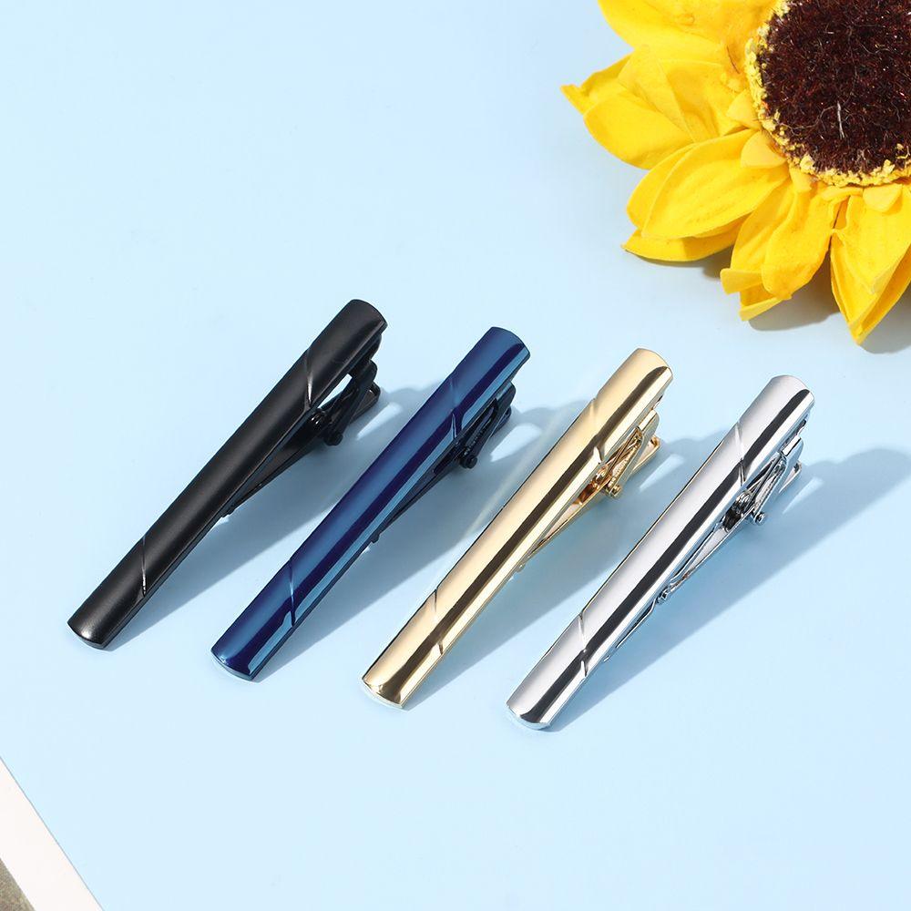 New Tie Clips Men's Metal Necktie Bar Simple Metal Tie Clips Bar Clips for Men Skinny Tie Bar Clasp Best Gift Business Wedding Daily Dress Suit Accessories Shirts Tie Clip CeremonyTie Clip Man Accessories