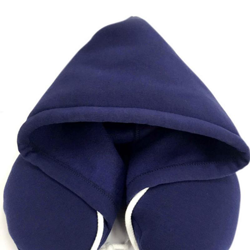 New Travel Hooded U-Shaped Pillow Cushion Car Office Airplane Head Rest Neck Neck Pillow Inflatable Travel Pillow Comfortably Supports The Head Support U-Shaped Luxury Memory Foam Neck Travel Pillow with Hoodie Neck Pillow - ALLURELATION - 552, Airplane Head Rest, Car Pillows, Head Rest, Hooded Cushion, Hooded Pillow Cushion, Hooded U-Shaped, Hooded U-Shaped Cushion, Hooded U-Shaped Pillow, Hooded U-Shaped Pillow Cushion, Travel Pillows, U-Shaped Pillow Cushion - Stevvex.com