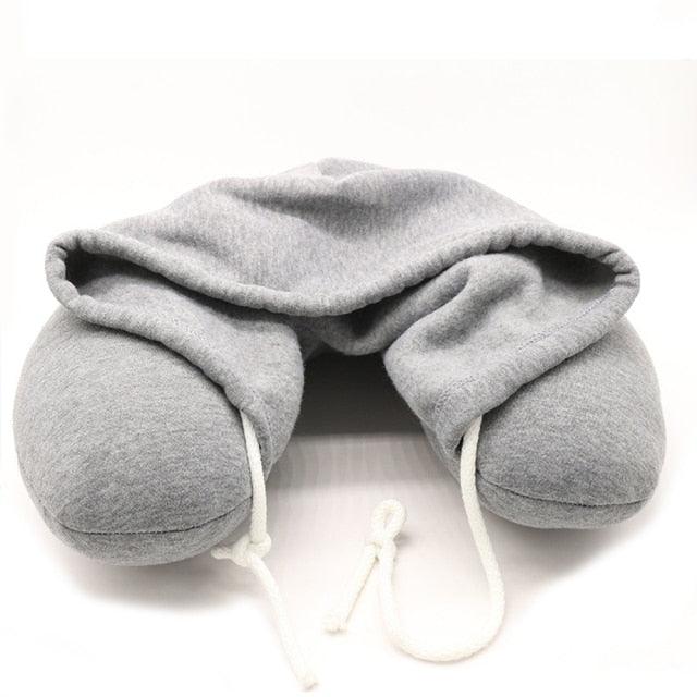 New Travel Hooded U-Shaped Pillow Cushion Car Office Airplane Head Rest Neck Neck Pillow Inflatable Travel Pillow Comfortably Supports The Head Support U-Shaped Luxury Memory Foam Neck Travel Pillow with Hoodie Neck Pillow - ALLURELATION - 552, Airplane Head Rest, Car Pillows, Head Rest, Hooded Cushion, Hooded Pillow Cushion, Hooded U-Shaped, Hooded U-Shaped Cushion, Hooded U-Shaped Pillow, Hooded U-Shaped Pillow Cushion, Travel Pillows, U-Shaped Pillow Cushion - Stevvex.com