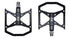 New Ultralight Bicycle Pedals Part Anti-Slip Aluminum Body Road Flat Foot Cycling Sealed 3 Bearing Mountain Bike Pedal Mountain Bike Pedals, Ultra Strong  Machined Bicycle Flat Alloy Pedals Non-Slip