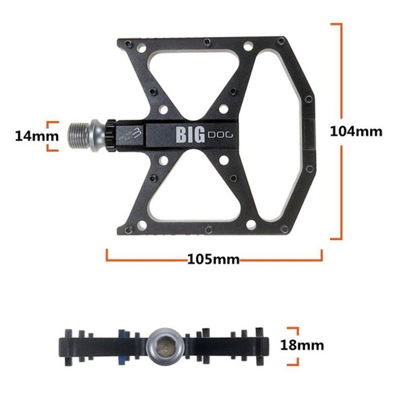 New Ultralight Bicycle Pedals Part Anti-Slip Aluminum Body Road Flat Foot Cycling Sealed 3 Bearing Mountain Bike Pedal Mountain Bike Pedals, Ultra Strong  Machined Bicycle Flat Alloy Pedals Non-Slip