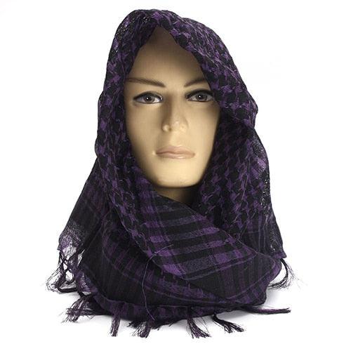 New Unisex Scarf Lightweight Plaid Tassel Arab Desert Shemagh Keffiyeh Scarf Wrap Pashmina Plaid Pattern Large Warm Keeper Military Shemagh Army Desert Keffiyeh Arab Scarf Shawl Neck Cover Head Wrap Scarf Military Shemagh Tactical Desert Keffiyeh