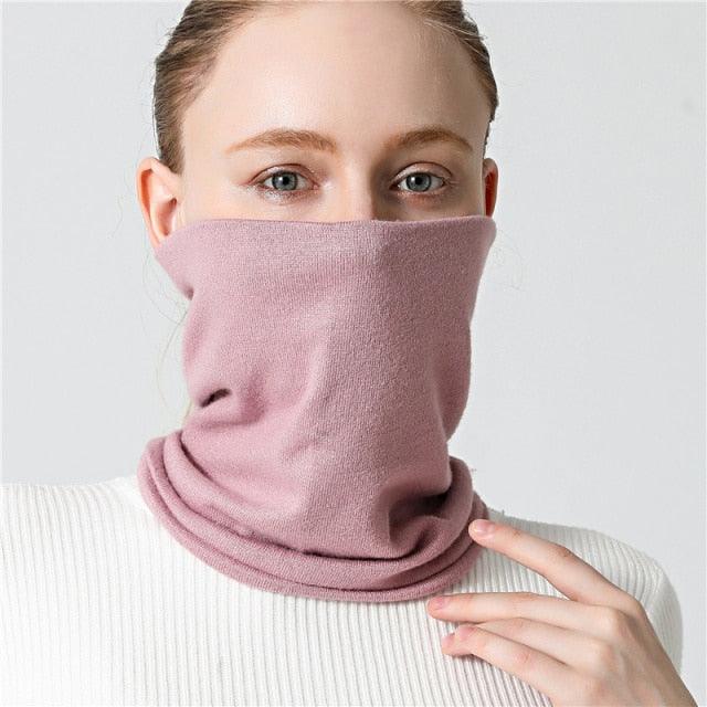 New Unisex Solid Ring Scarf Luxury Neckerchief Children's Outdoor Ski Face Mask Winter Warm Snood Cotton Men Women Echarpe Outdoor Seamless Face Mask Tube Bandana Homotropy for Dust Fishing Yoga Motorcycling Festivals Sports