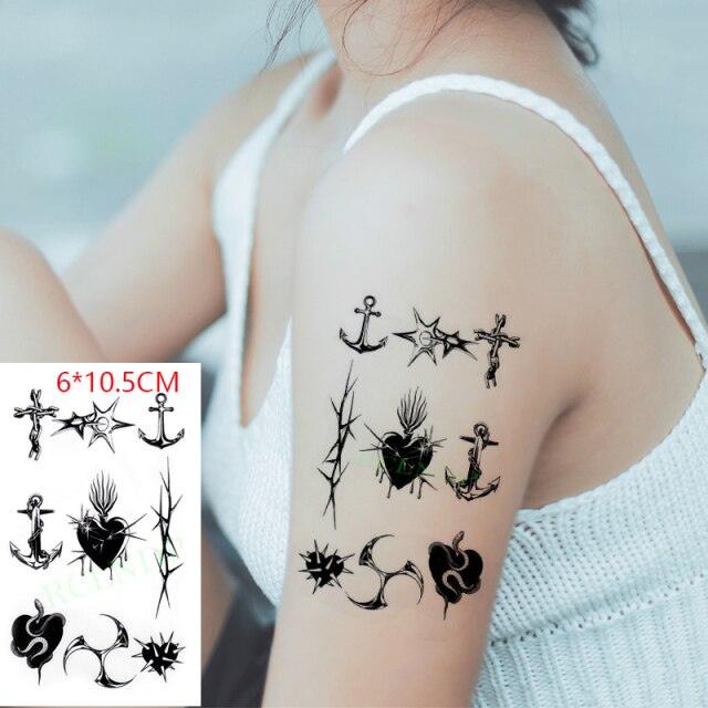 New Waterproof Temporary Sticker Tattoo Flame Heart Star Element Body Art Cute Small Tattoos For Kids Womens - STEVVEX Beauty - 103, Animal Tattoo, Arm Tattoo, Beauty, Black Tattoos, Body Tattoo, Boys Tattoo, Cats Tattoo, Children Tattoo, Fashion Tattoo, Flower Tattoo, Girls Tattoo, Leg Tattoo, Lion Tattoo, Lotus Tattoo, Luxury Tattoo, Modern Tattoo, Stylish Tattoo, Tattoo, Waterproof Tattoo, Women Tattoo, Womens Tattoo - Stevvex.com