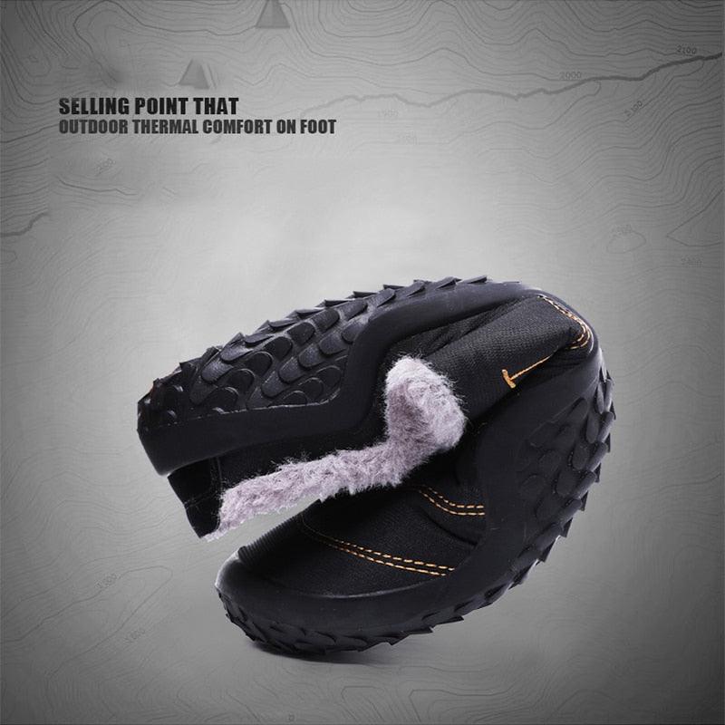 New Winter Slippers For Men Warm Indoor Shoes Short Plush Flat Heel Slipper Waterproof Nonslip Home Slippers Slip-on House Shoes With Arch Support Warm Faux Fur Lined Rubber Sole