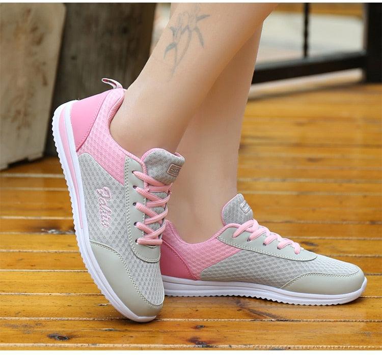 New Womans Purple Casual Sneakers Breathable Women Shoes Mesh Women Chunky Sneakers Walking Running Tennis Gym Shoes For Women Non Slip Sneakers