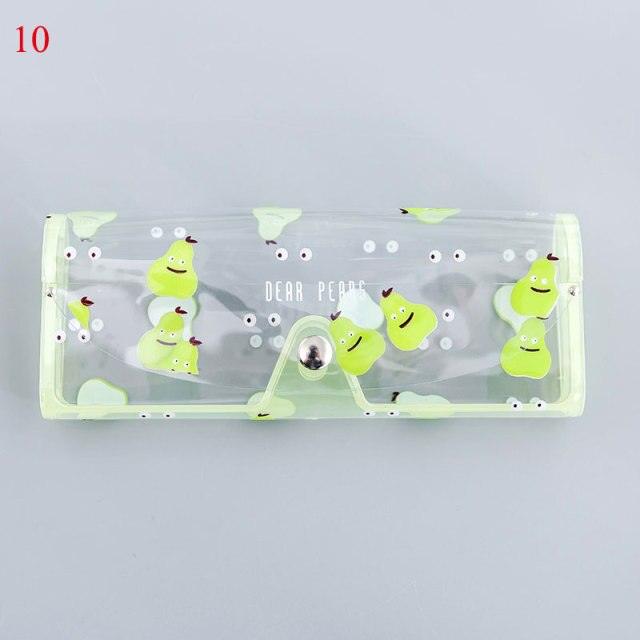 New Women Leather Cute Eye Glasses Case Storage Protection Sunglass Box Portable Eyewear Pouch Sunglasses Case Holder Eyeglasses Portable Glasses Pouch With Hook Strap For Handbag Purse Women Girls