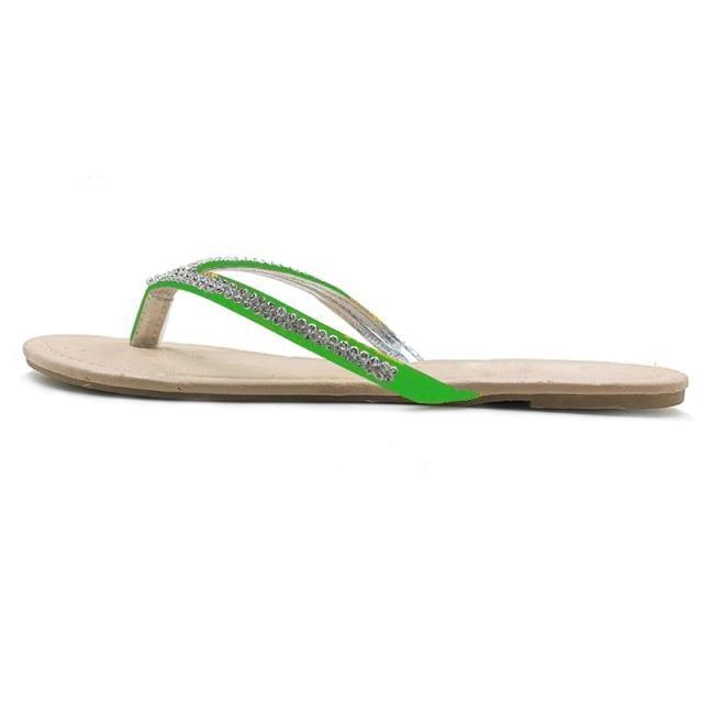 New Women Sandals Fashion Flip Flops Summer Style Flats Solid Slippers Sandal Flat Comfortable Non-slip Thong Sandals With Fashion Leather Straps For Outdoor Summer Beach