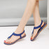 New Women Sandals Flat Heel Summer Casual Flip Flops Single Ladies Shoes Woman Soft Sole Slippers Summer Casual Flat Ankle T-Strap Thong Elastic Comfortable Flip Flops Beach Shoes Sandal