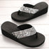 New Women Solid Slides Sandals Thickness Sequin Shoes Slippers Beach Shoes House Non-Slip Slippers Thick Sequin Sandals For Indoor Outdoor Breathable Shoes