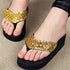 New Women Solid Slides Sandals Thickness Sequin Shoes Slippers Beach Shoes House Non-Slip Slippers Thick Sequin Sandals For Indoor Outdoor Breathable Shoes