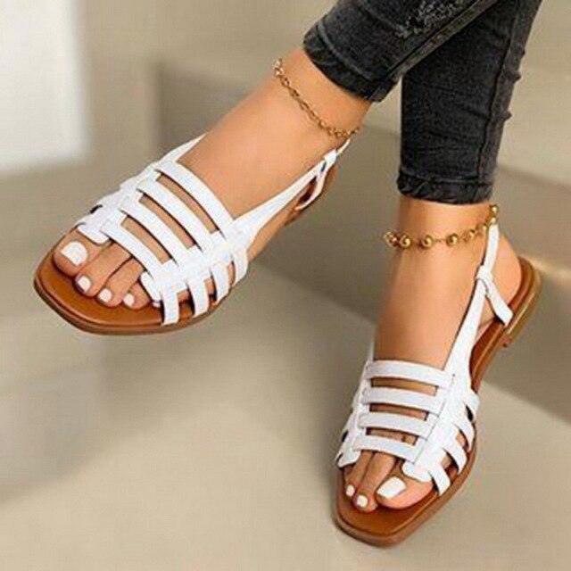 New Women Summer Casual Slides Comfortable Flax Slippers Striped Bow Linen Flip Flops Platform Flat Sandals For Women Casual Summer Cute Open Toe Ladies Sandals