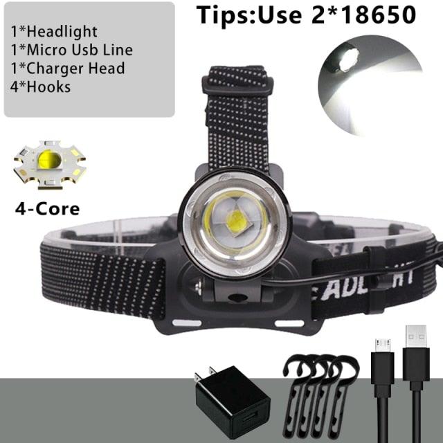 Newest Waterproof XHP199 16-Core Super Bright Powerful Lantern Headlamp XHP110 LED USB Flashlight XHP50 Headlight Rechargeable 18650 Zoom Torch Light - STEVVEX Lamp - 200, Flashlight, Gadget, Headlamp, Headlight, Headtorch, lamp, Rechargeable, Rechargeable Flashlight, Rechargeable Headlamp, Rechargeable Headtorch, Super Bright Lamp, Torchlight, Waterproof, Waterproof Headlamp, Waterproof Headlight - Stevvex.com