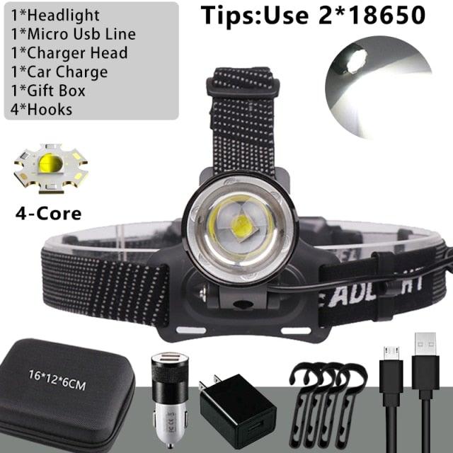 Newest Waterproof XHP199 16-Core Super Bright Powerful Lantern Headlamp XHP110 LED USB Flashlight XHP50 Headlight Rechargeable 18650 Zoom Torch Light - STEVVEX Lamp - 200, Flashlight, Gadget, Headlamp, Headlight, Headtorch, lamp, Rechargeable, Rechargeable Flashlight, Rechargeable Headlamp, Rechargeable Headtorch, Super Bright Lamp, Torchlight, Waterproof, Waterproof Headlamp, Waterproof Headlight - Stevvex.com