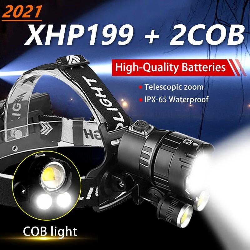 Newest Waterproof XHP199 16-Core Super Bright Powerful Lantern Headlamp XHP110 LED USB Flashlight XHP50 Headlight Rechargeable 18650 Zoom Torch Light - STEVVEX Lamp - 200, Flashlight, Gadget, Headlamp, Headlight, Headtorch, lamp, Rechargeable, Rechargeable Flashlight, Rechargeable Headlamp, Rechargeable Headtorch, Super Bright Lamp, Torchlight, Waterproof, Waterproof Headlamp, Waterproof Headlight - Stevvex.com