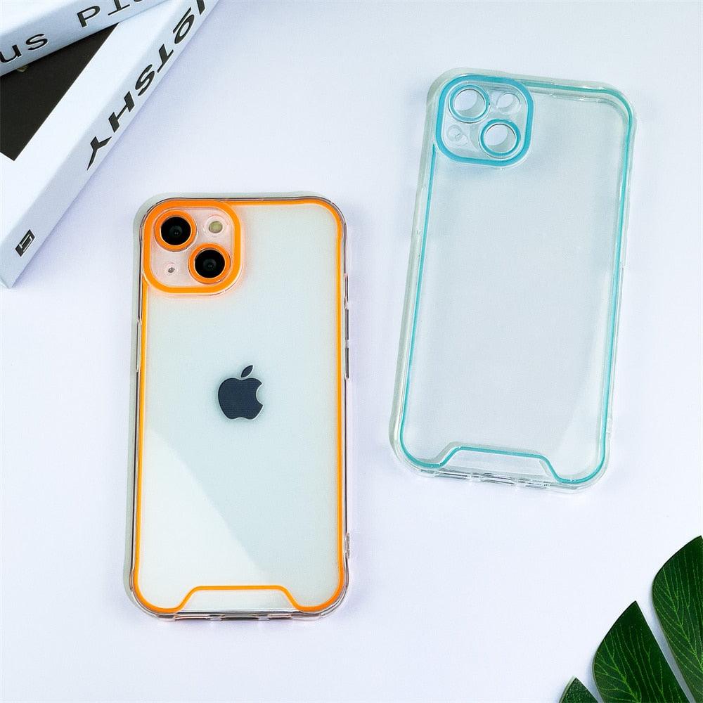 Night Light Luminous Silicone Phone Case For iPhone 14 13 12 11 Pro Max XR X XS 14 Plus Shockproof Clear Fluorescent Soft Cover Shockproof Bumper Phone Case with Camera Protection Cover for iPhone