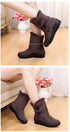 Non-Slip Snow Boots New Womens Warm Winter Boots Waterproof Shoes Winter Women Shoes Plus Velvet Cotton Boots Warm Lining Comfortable Non Slip Ankle Booties Outdoor Hiking Walking Platform Shoes