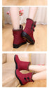 Non-Slip Snow Boots New Womens Warm Winter Boots Waterproof Shoes Winter Women Shoes Plus Velvet Cotton Boots Warm Lining Comfortable Non Slip Ankle Booties Outdoor Hiking Walking Platform Shoes