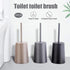 Nordic Ceramic Toilet Brush Bathroom Accessories Set With Non Slip Long Handle And Flexible Bristle Toilet Brush Stainless Steel Long Handle Toilet Bowl Brush For Bathroom Toilet-Ergonomic Elegant Durable