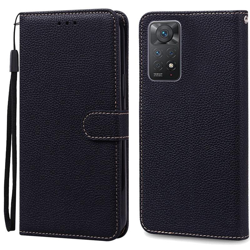 Note 11 Case For Xiaomi Redmi Note 11 11S Case Leather Wallet Flip Case For Redmi Note 11 Pro Phone Cases Note 11S Cover High Quality Flip Leather Wallet Case