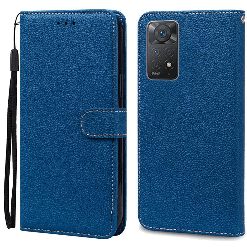 Note 11 Case For Xiaomi Redmi Note 11 11S Case Leather Wallet Flip Case For Redmi Note 11 Pro Phone Cases Note 11S Cover High Quality Flip Leather Wallet Case