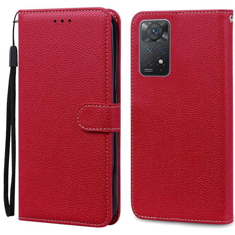 Note 11 Case For Xiaomi Redmi Note 11 11S Case Leather Wallet Flip Case For Redmi Note 11 Pro Phone Cases Note 11S Cover High Quality Flip Leather Wallet Case