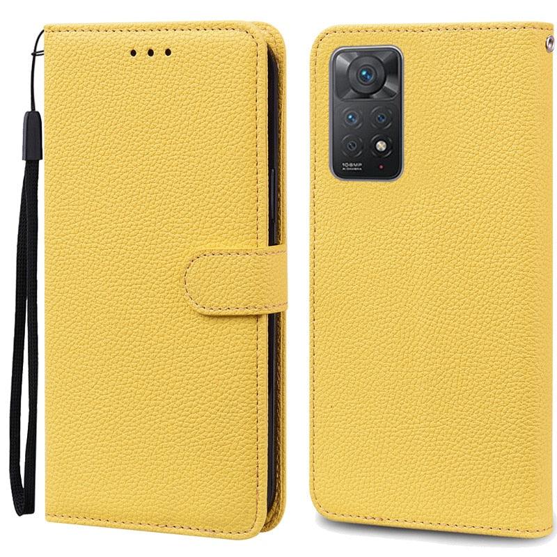 Note 11 Case For Xiaomi Redmi Note 11 11S Case Leather Wallet Flip Case For Redmi Note 11 Pro Phone Cases Note 11S Cover High Quality Flip Leather Wallet Case