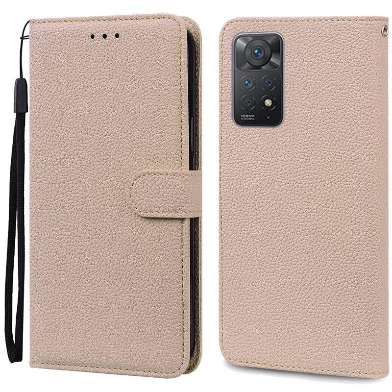 Note 11 Case For Xiaomi Redmi Note 11 11S Case Leather Wallet Flip Case For Redmi Note 11 Pro Phone Cases Note 11S Cover High Quality Flip Leather Wallet Case