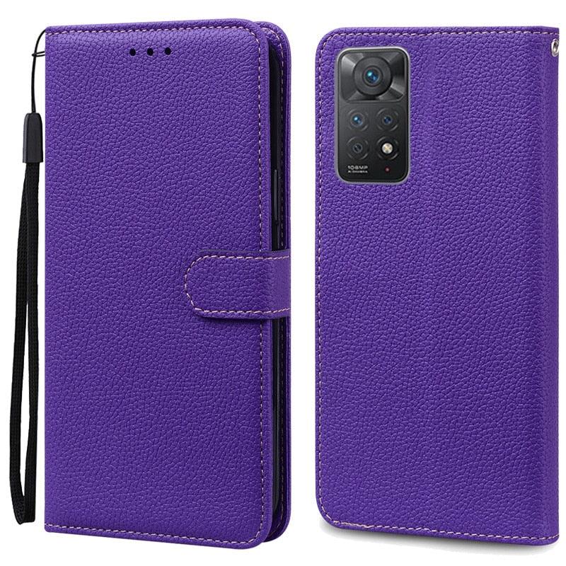 Note 11 Case For Xiaomi Redmi Note 11 11S Case Leather Wallet Flip Case For Redmi Note 11 Pro Phone Cases Note 11S Cover High Quality Flip Leather Wallet Case