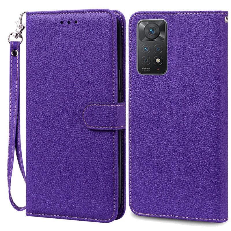 Note 11 Case For Xiaomi Redmi Note 11 11S Case Leather Wallet Flip Case For Redmi Note 11 Pro Phone Cases Note 11S Cover High Quality Flip Leather Wallet Case