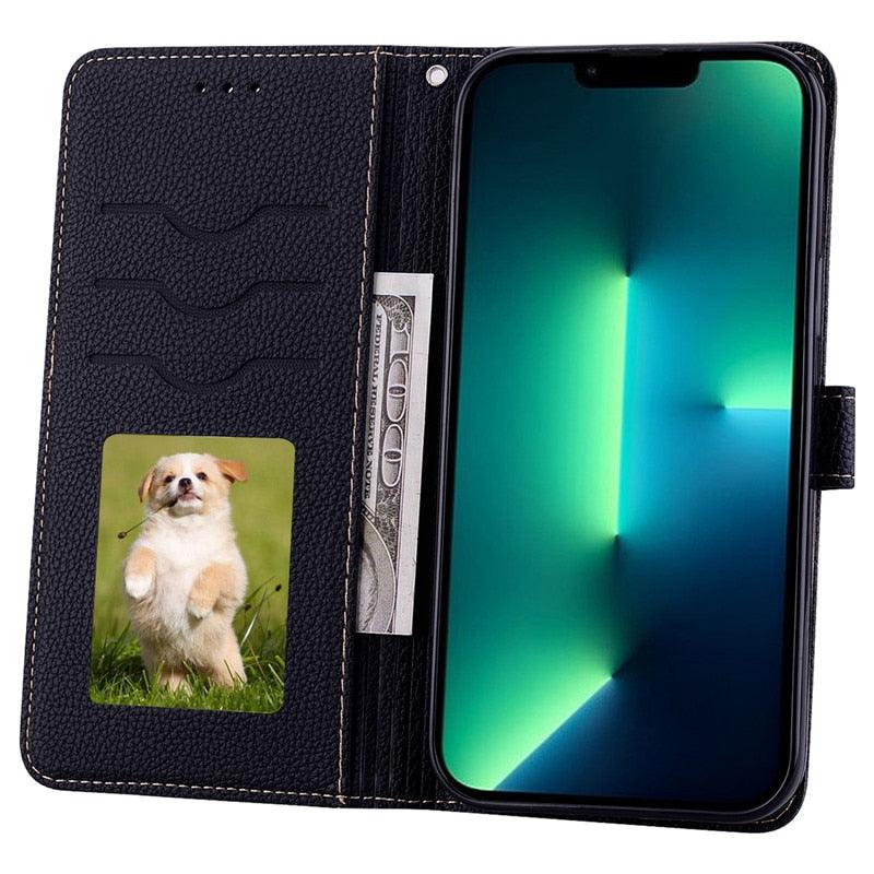 Note 11 Case For Xiaomi Redmi Note 11 11S Case Leather Wallet Flip Case For Redmi Note 11 Pro Phone Cases Note 11S Cover High Quality Flip Leather Wallet Case