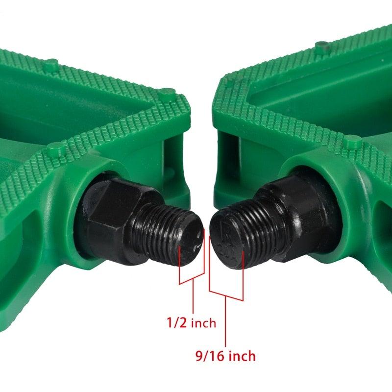 Nylon Bicycle Pedals Ultralight Flat Platform Bike Pedals For Mountain Bike 9/16'' 1/2" Cycling Sealed DU Bearing Pedals Mountain Bike Pedals Pedals Lightweight Nylon Composite Bicycle Flat Pedals Bearing Bike Platform Pedals For Mountain Bikes