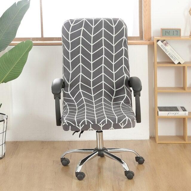 Office Chair Cover Jacquard Removable Gaming Computer Case Cushion Covers Dust Guards For Home Leisure Universal Size Modern Stretchable Cloth Polyester Universal Desk Task Chair Chair Covers Stretch Rotating Chair Slipcover