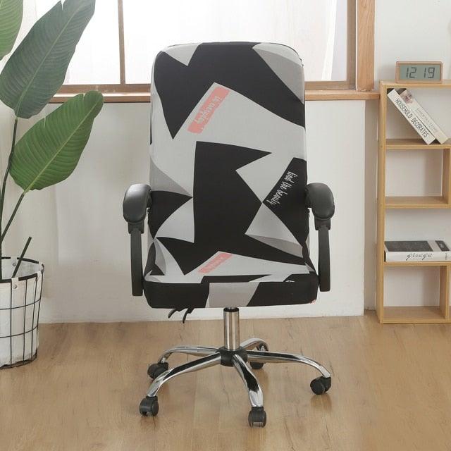 Office Chair Cover Jacquard Removable Gaming Computer Case Cushion Covers Dust Guards For Home Leisure Universal Size Modern Stretchable Cloth Polyester Universal Desk Task Chair Chair Covers Stretch Rotating Chair Slipcover