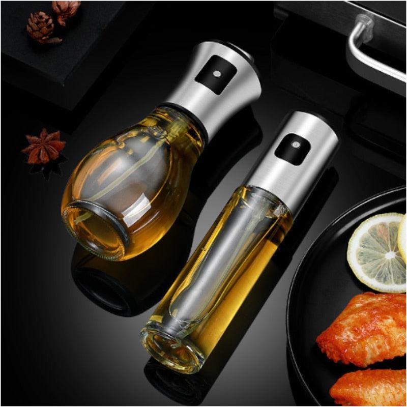 Oil Spray Pot Oil Sprayer For Cooking Spray Bottle Barbecue Multi-Function Air Fryer Glass Oil Spray Bottle Oil Bottle Dispenser Spray Bottle for BBQ Glass Spray Bottle for BBQ Salad Baking Grilling Roasting Frying