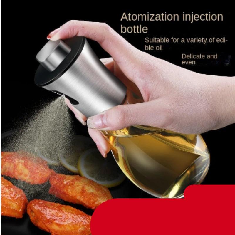 Oil Spray Pot Oil Sprayer For Cooking Spray Bottle Barbecue Multi-Function Air Fryer Glass Oil Spray Bottle Oil Bottle Dispenser Spray Bottle for BBQ Glass Spray Bottle for BBQ Salad Baking Grilling Roasting Frying