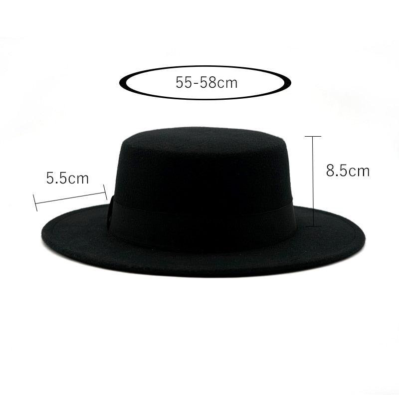 One Size Winter Autumn Cotton Women Men Fedoras Lady Retro Wide Brim  Hat Belt Fedora Hat Top Lightweight Caps Everyday Wear Hats Summer Sun Hat