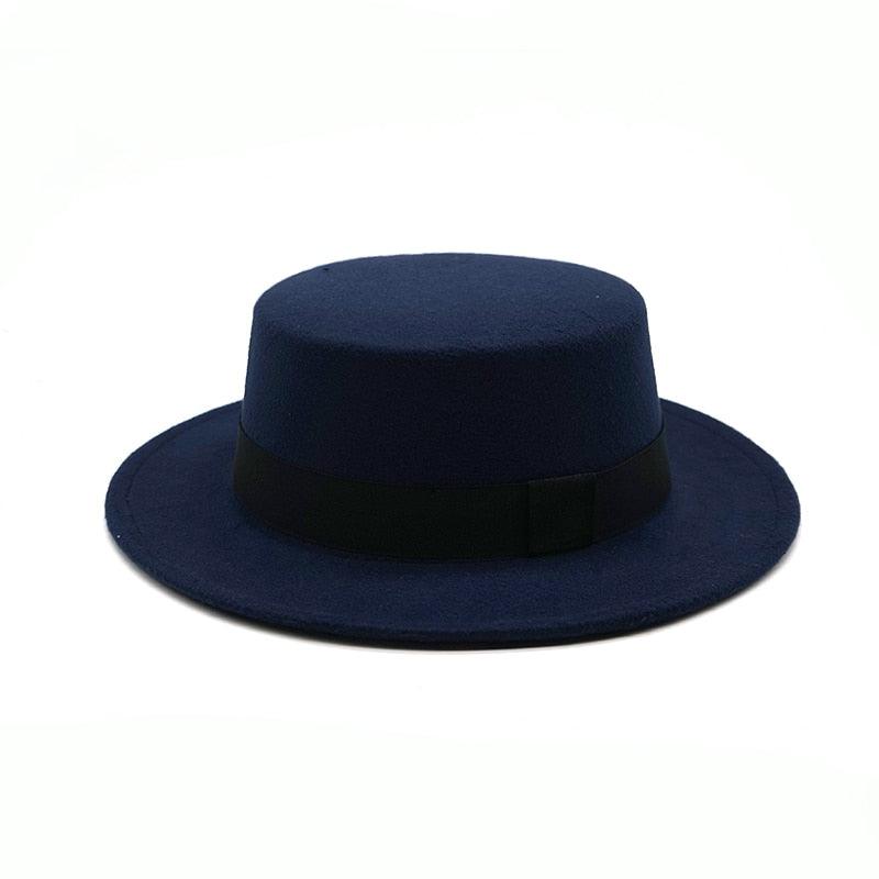 One Size Winter Autumn Cotton Women Men Fedoras Lady Retro Wide Brim  Hat Belt Fedora Hat Top Lightweight Caps Everyday Wear Hats Summer Sun Hat