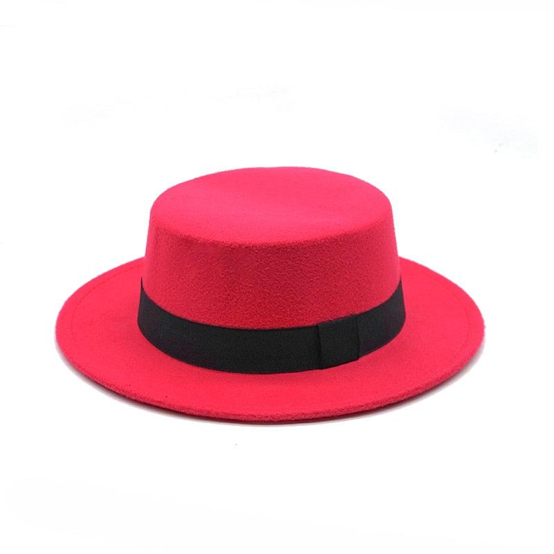 One Size Winter Autumn Cotton Women Men Fedoras Lady Retro Wide Brim  Hat Belt Fedora Hat Top Lightweight Caps Everyday Wear Hats Summer Sun Hat